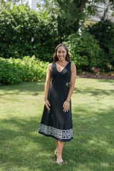 Emily McCarthy Cleo Dress in Black Stretch Knit