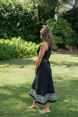 Emily McCarthy Cleo Dress in Black Stretch Knit
