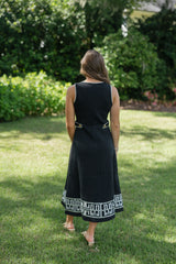 Emily McCarthy Cleo Dress in Black Stretch Knit