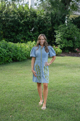 Emily McCarthy Britt Dress in Blu