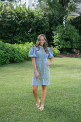 Emily McCarthy Britt Dress in Blu