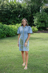 Emily McCarthy Britt Dress in Blu