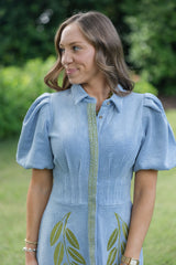 Emily McCarthy Britt Dress in Blu