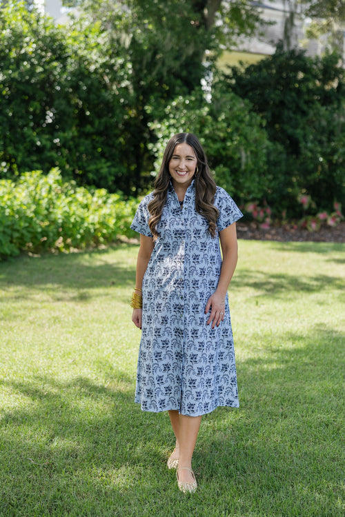 Smith & Quinn Miller Dress in Cornflower Parlour