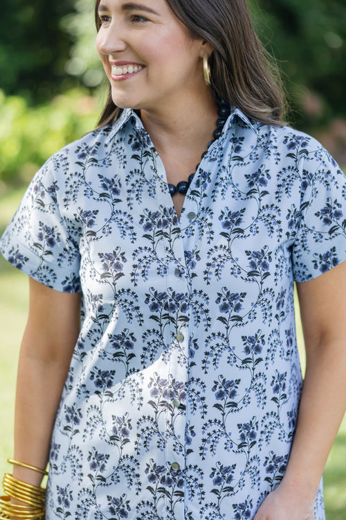 Smith & Quinn Miller Dress in Cornflower Parlour