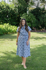 Smith & Quinn Miller Dress in Cornflower Parlour