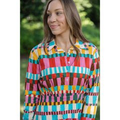 8-28-boutique:Karlie Clothes,Karlie Striped Drop Waist Long Sleeve Shirt Dress,Dress