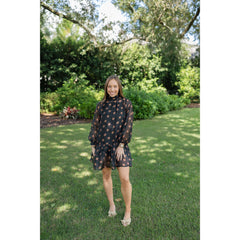 8-28-boutique:Entro,Entro Black Polka Dot Slip Mini Dress,Dress