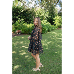 8-28-boutique:Entro,Entro Black Polka Dot Slip Mini Dress,Dress