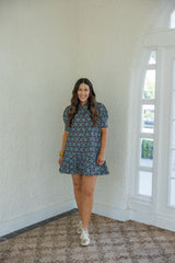 Livro Liv Dress in Slate Mosaic