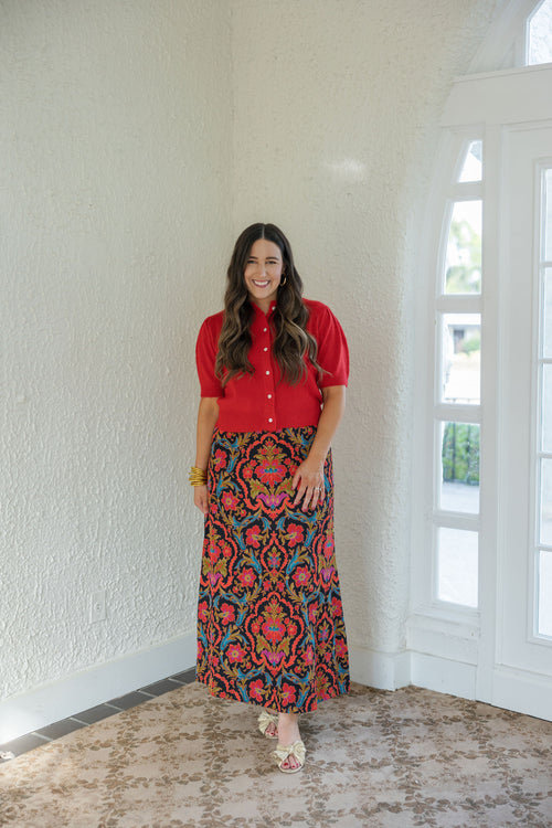 Elizabeth James Anita Skirt in Damask