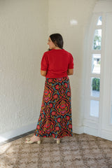 Elizabeth James Anita Skirt in Damask