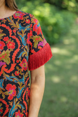 Elizabeth James Tess Mini Dress in Damask