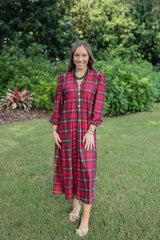 Smith & Quinn Vivian Dress in Cabernet Plaid