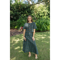8-28-boutique:Entro,Entro Green Tartan Skirt Set,set