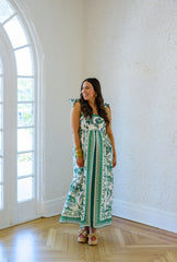 Jade Melody Tam Garden Border Maxi Dress