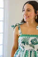 Jade Melody Tam Garden Border Maxi Dress