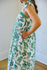 Jade Melody Tam Garden Border Maxi Dress
