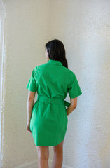 Jade Melody Tam Green Pocket Dress