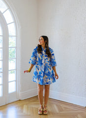 Jade Melody Tam Nautical Whirl Button Pleated Dress