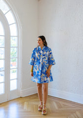 Jade Melody Tam Nautical Whirl Button Pleated Dress