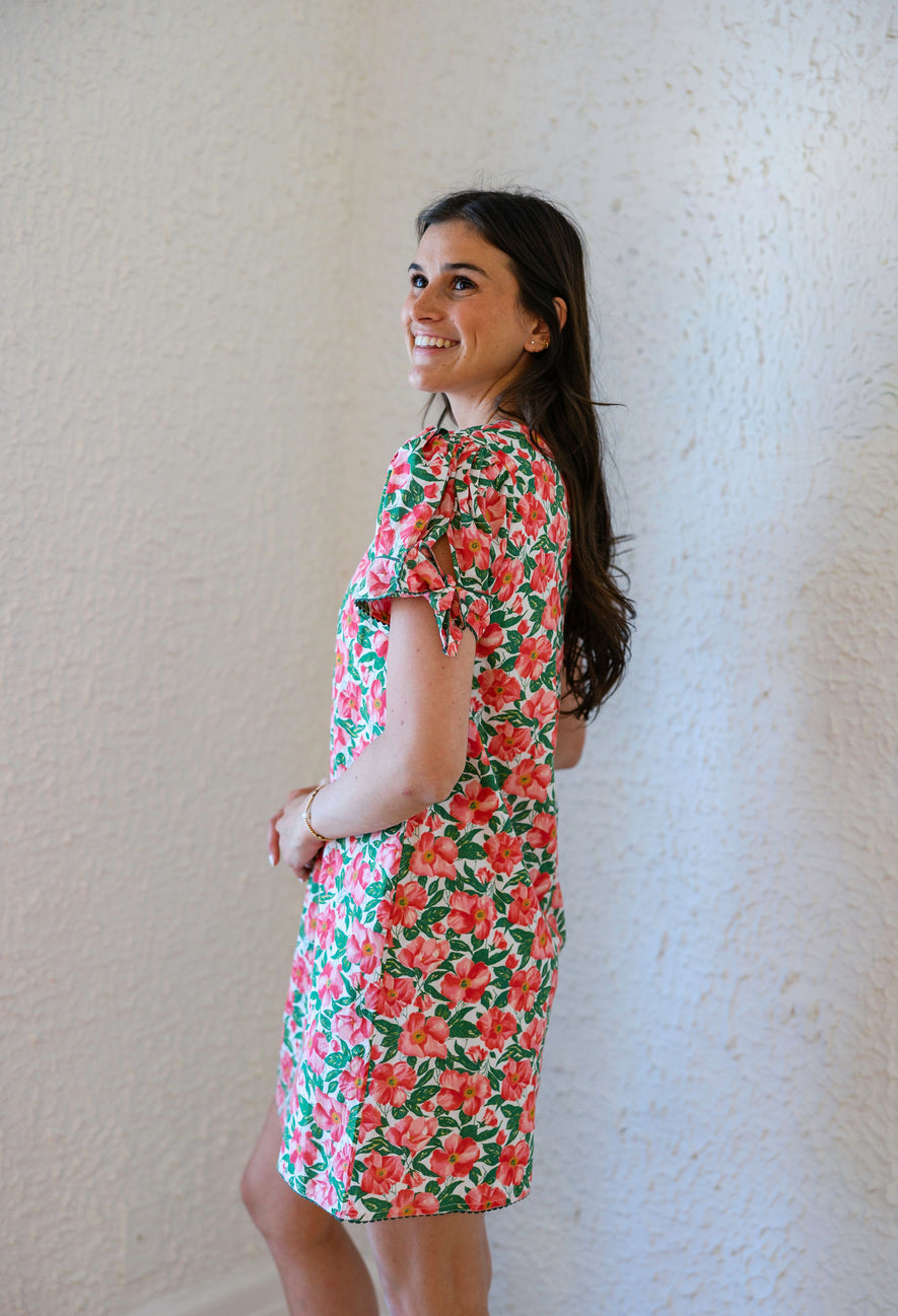 Elizabeth James Louisa Dress in Pretty in Pinks, S / Pink