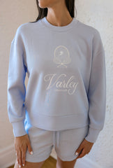 Varley Rasco Namesake Sweat in Xenon Blue