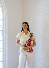 Emily McCarthy Riviera Top in Bougainvillea
