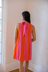 THML Pink Colorblock Mini Dress