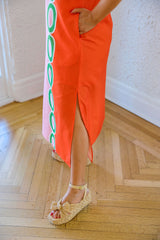 Jade Melody Tam Red Links Column Midi Dress