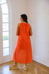 Jade Melody Tam Red Links Column Midi Dress