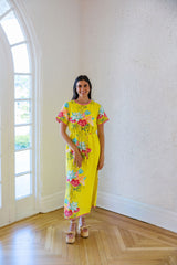 Elizabeth James Tess Midi Dress in Tropical Bamboo