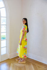 Elizabeth James Tess Midi Dress in Tropical Bamboo