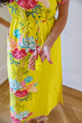 Elizabeth James Tess Midi Dress in Tropical Bamboo