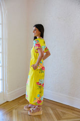 Elizabeth James Tess Midi Dress in Tropical Bamboo