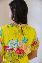 Elizabeth James Tess Midi Dress in Tropical Bamboo