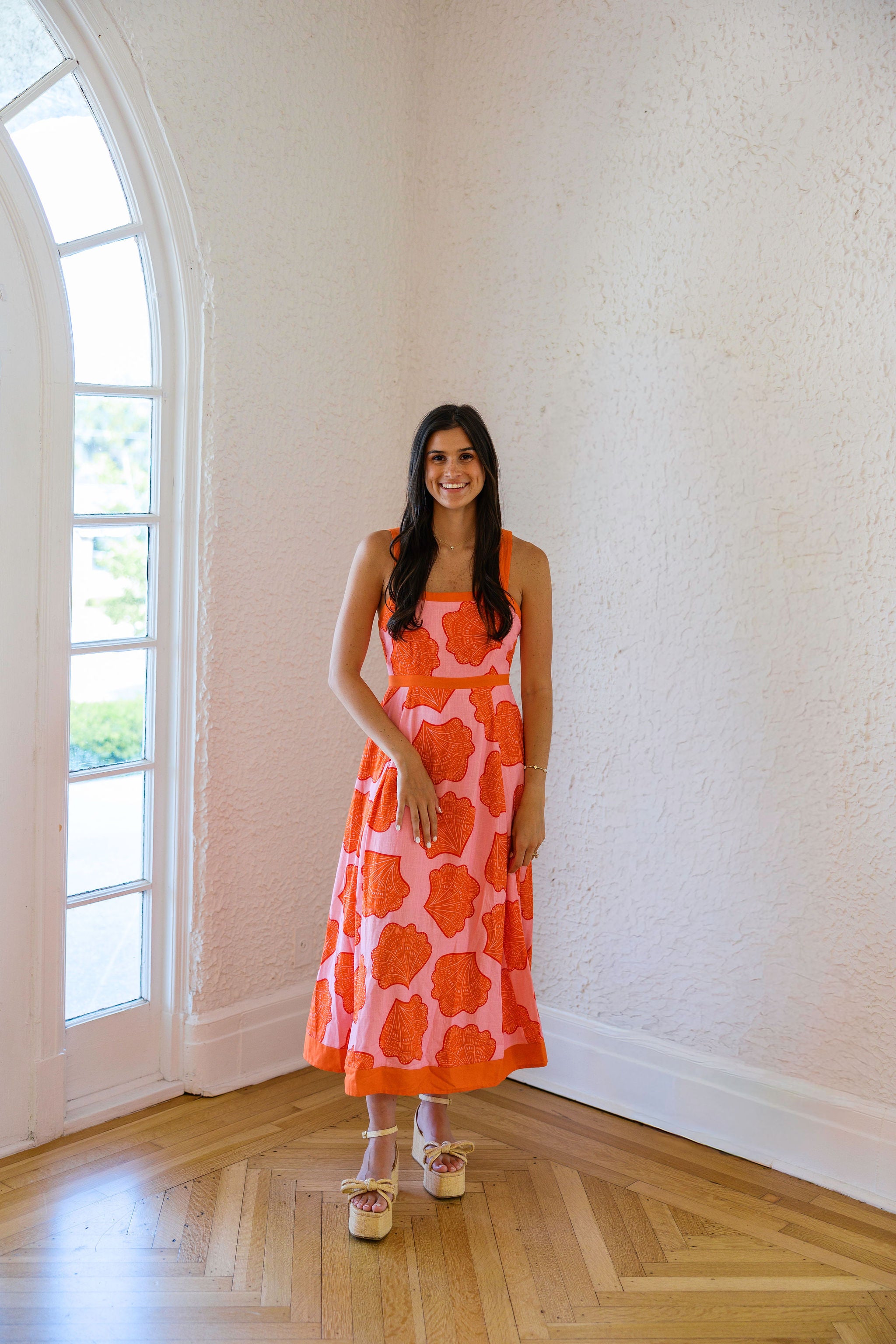 Entro Pink Palm Midi Dress – 8.28 Boutique