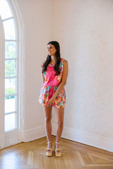 Elizabeth James Charlie Shorts in Tulip Tapestry