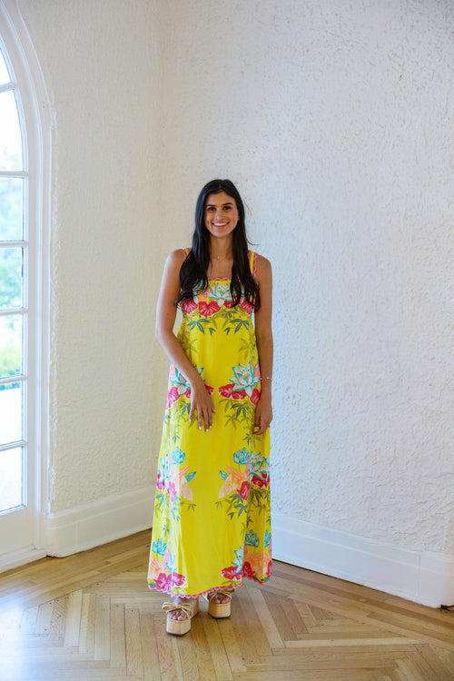 Elizabeth James Annalisa Dress in Tropical Bamboo