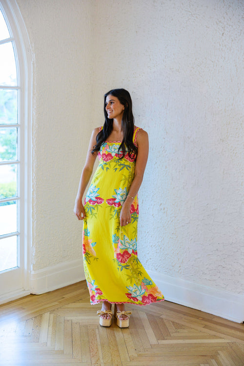Elizabeth James Annalisa Dress in Tropical Bamboo