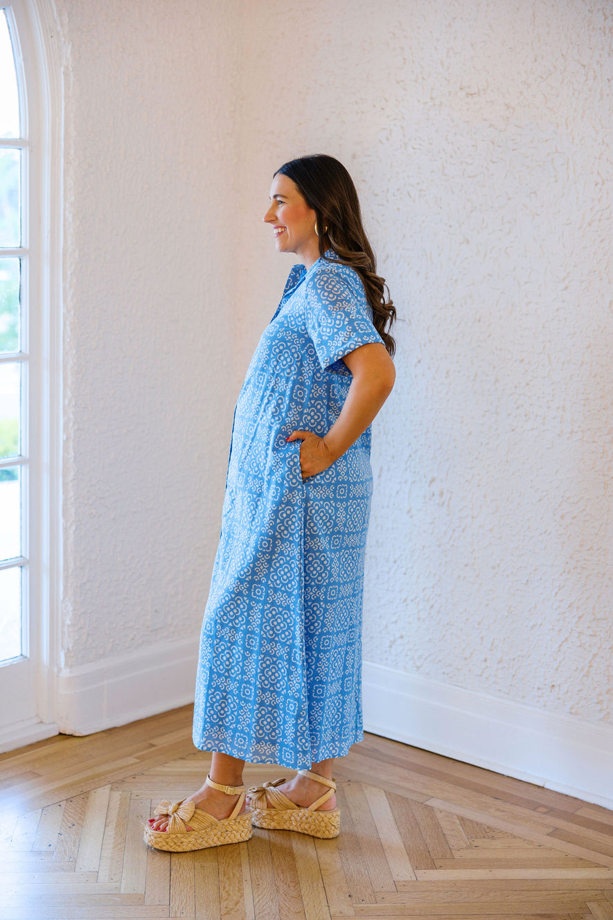 lanai maxi dress Livro Gibbons Dress in Lanai Tile – 8.28 Boutique