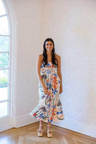 Entro Green and White Trim Midi Dress 8.28 Boutique Entro Green and White Trim Midi Dress 8.28 Boutique