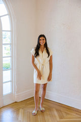 Varley Avaya Half Zip Dress in Pristine