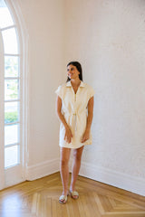 Varley Avaya Half Zip Dress in Pristine