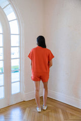 Varley Coulter High-Rise Short 3.5" in Summer Fig