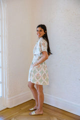 Karlie Vintage Floral Button Shirt Dress