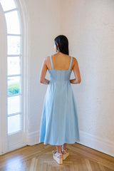 Cleobella Marceline Midi Dress in Glacier Lake