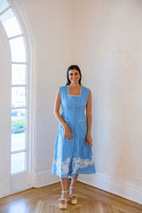 Crosby by Mollie Burch Rivie Dress in Washed Indigo