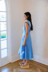 Crosby by Mollie Burch Rivie Dress in Washed Indigo