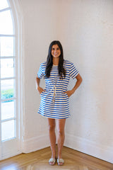 Meet Me in Santorini Sapphire Waves Dress
